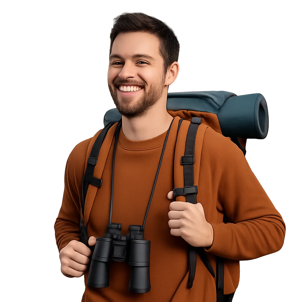 Turista feliz